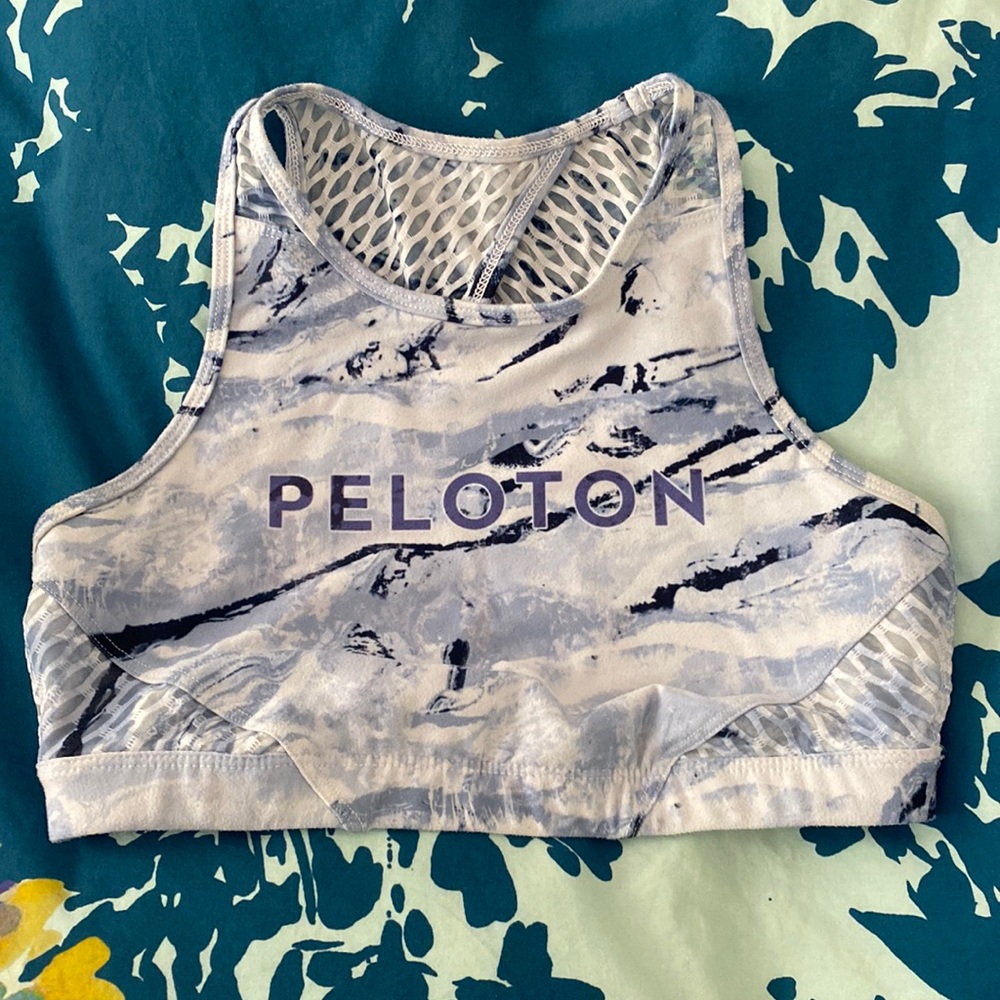 With x Peloton high neck sports bra